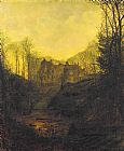 A Manor House in Autumn by John Atkinson Grimshaw